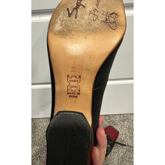 john fluevog super fine dutchess square  toe lace up boot Size 9 EUC - Picture 7 of 7